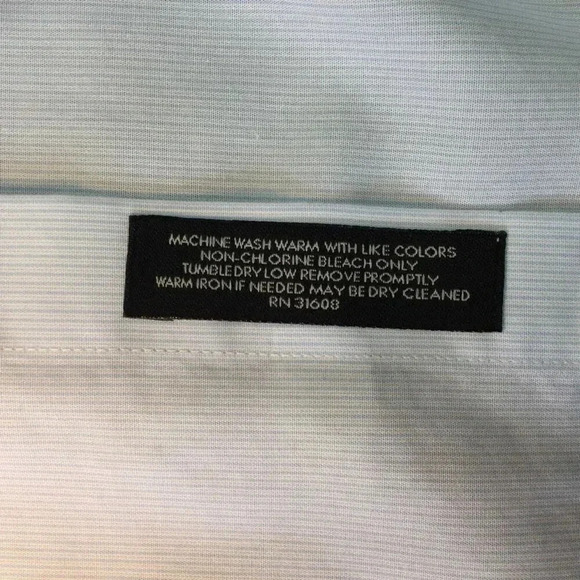 Jos. A. Bank Mens Blue Long Sleeve Button Down Shirt Size 17.5 34 NWT - Picture 7 of 10